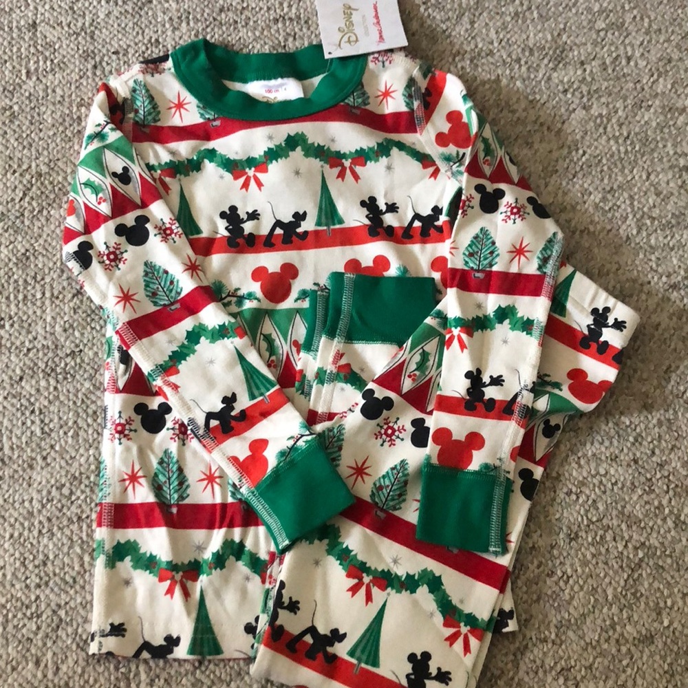 Hanna Andersson Disney holiday PJ long john